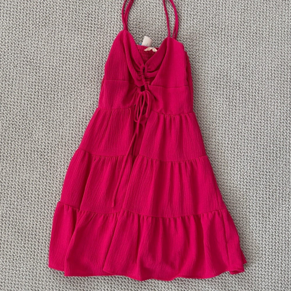 ILLA ILLA Fuchsia Tiered Dress NWT Size Small
